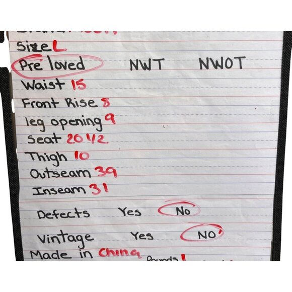 Moon Womens Bootcut Jeans Size L Blue Denim Distressed Pants Light Wash Boho Y2K - Picture 7 of 7